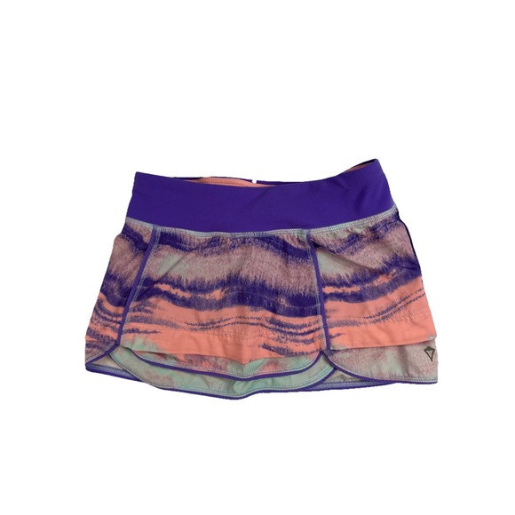 Ivivva By Lululemon Girls  Cool On The Court Skort, Pink Purple Tie Dye,  Size 8 - Picture 1 of 5